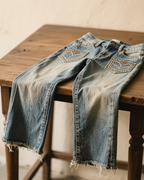 Vintage - Inspired Bootcut Jeans