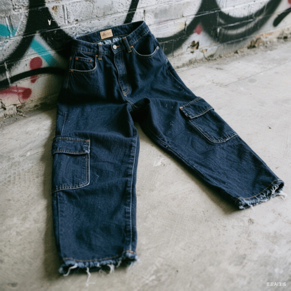 Dark Blue Relaxed - Fit Jeans